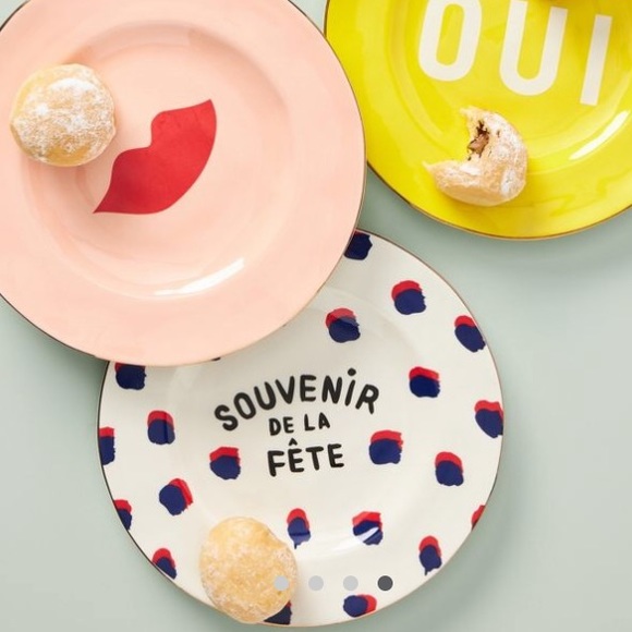 Set of 2 ClareVxAnthro Dessert Plate - Picture 3 of 4